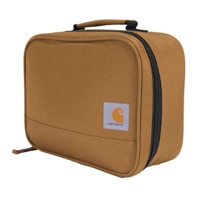 Imagen de Carhartt enfriador de almuerzo aislado para 4 latas, totalmente aislado, duradero resistente al agua, esencial el (Carhartt Brown)
