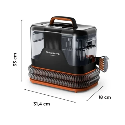 Imagen de Aspirador sin bolsa Rowenta IN5011 Clean It, Depósito extraíble 1.8 L de agua limpia, Hasta 12.5 kPa, 400 W, Sistema autolimpieza, Naranja