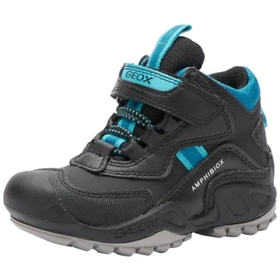 Imagen de Geox J New Savage Boy B A, Zapatillas, Black Petrol, 24 EU