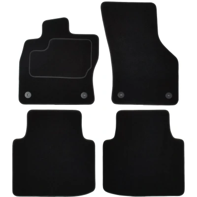 Imagen de MAMMOOTH A041 SKO114 PRM 01 Juego de alfombrillas suelo textil delante y detrás 4 negro SKODA: Superb III Hatchback, Familiar