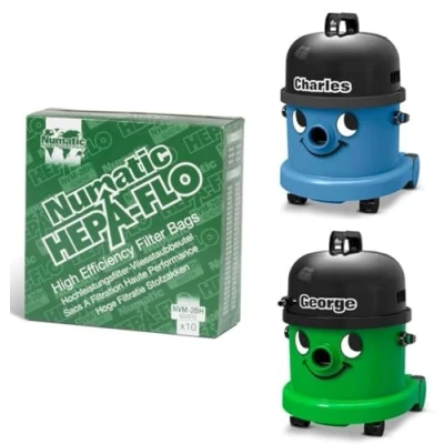 Imagen de Charles George Henry XL NVM 2BH Hepaflo Bolsas de polvo 604016, paquete 10 Numatic