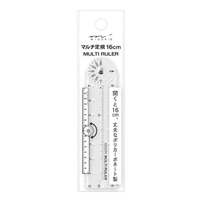Imagen de Midori 42263006 Regla múltiple (16 cm), transparente
