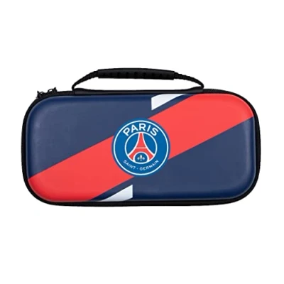 Imagen de Konix PSG Funda de protección y Transporte para Consolas Nintendo Switch, Switch Lite OLED Almacenamiento 8 Juegos Azul Marino Rojo