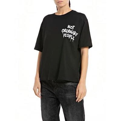 Imagen de REPLAY W3071c Camiseta, 098 Negro, XL para Mujer