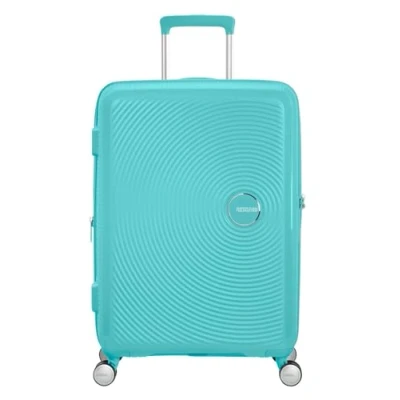 Imagen de American Tourister Funda expandible Soundbox Spinner M, 67 cm, 81 L, Azul (Azul Junto a la Piscina)