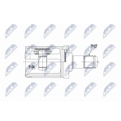 Imagen de NTY NPW BM 059 Junta Homocinética Eje delantero, izquierda BMW: X3