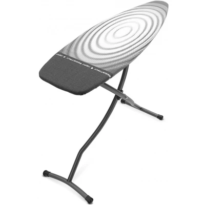 Imagen de Brabantia Mesa de Planchar D para Plancha y Generador Vapor Universal Ajustable No se Desliza Araña área Apoyo Resistente Plegable Titan Oval 135x45 cm