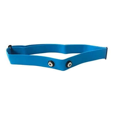 Imagen de TAOPE Correa elástica Ajustable para el Pecho medir Ritmo cardíaco Equipos Garmin Wahoo, CooSpo HRM Belt Azul Claro