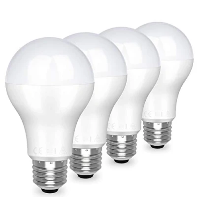 Imagen de Awenia Bombilla LED Esférica E27 20W (Equivalente a 150W), Luz 3000K 2452 Lúmenes Blanco Cálido, Pack de 4
