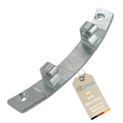 Imagen de DL pro Bisagra de puerta 171 x 42 29 mm para AEG Electrolux 136625313 1366253134 ojo buey metal secadora