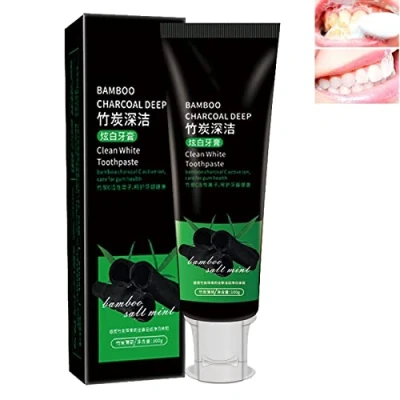 Imagen de Yanjiayi Bamboo Charcoal Deep Toothpaste,Yanjiayi Clean White Toothpaste,Activated Toothpaste (1pcs)