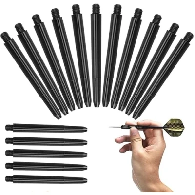 Imagen de Liekadijiae 100 Piezas Ejes de Dardos Nylon, Accesorios Dardos, Cañas para Varilla Dardo Rosca Estándar 2BA, Plastico Profesionales Lanzar