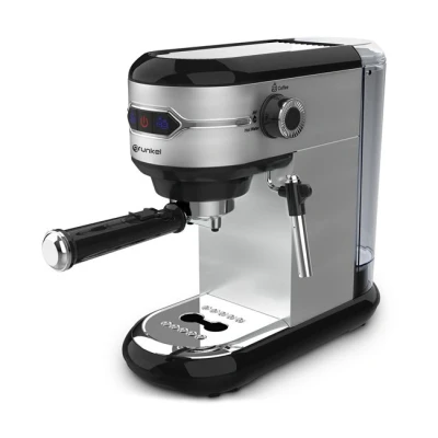 Imagen de Grunkel Cafetera Espresso de 20 bares y 1450W potencia 1 litro. Incluye vaporizador orientable Filtro Doble Salida CAFPRESOH Antigoteo Protección Sobre calentamiento