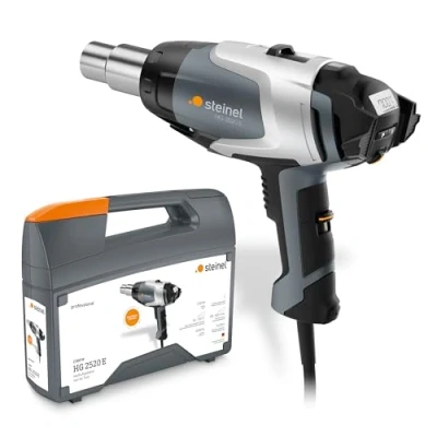 Imagen de Steinel Pistola de Aire Caliente Hg 2520 E en Maletín, Profesional, Cable 3 m, Pantalla LCD, 700C, 500 l/min, 2300 W