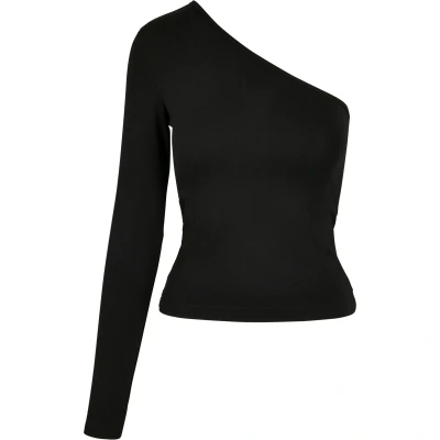 Imagen de Urban Classics Longsleeve Camiseta de manga larga, Mujer, Talla: Large, Black