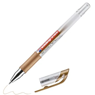 Imagen de edding 2185 roller gel cobre 1 rotulador 0,7 mm bolígrafo de para escribir, colorear o decorar bullet journals mandalas
