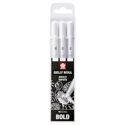 Imagen de SAKURA Gelly Roll Rotuladores (3 unidades), color blanco