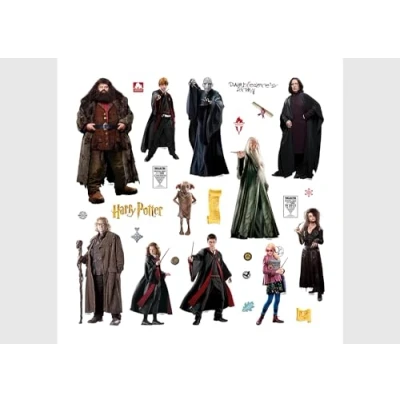 Imagen de Adhesivo decorativo de pared para habitación infantil Harry Potter, AG Design 30 x cm ADKS 3826