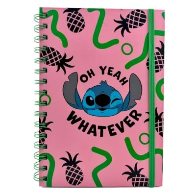 Imagen de Cuaderno de espiral Disney Lilo and Stitch (Oh Yeah Whatever Design), libro escritura A5, regalos para mujeres, hombres y niños, diario Producto oficial