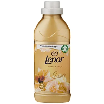 Imagen de LENOR Suavizante para lavadora concentrado, 200 lavados (8 x 25), oro y flores de vainilla, una frescura óptima suavidad inspirada en la naturaleza