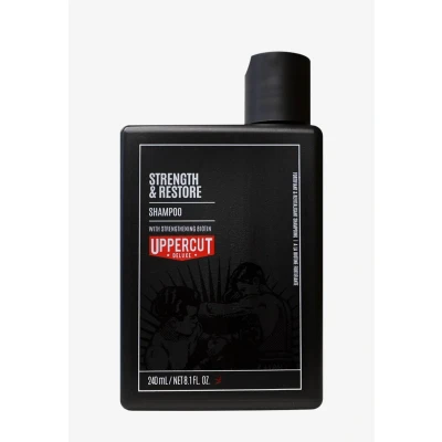 Imagen de Uppercut Deluxe Champú Fortificante y Reparador, Enriquecido con Biotina Cafeína para Promover un Crecimiento Saludable, Adecuado Todo Tipo de Cabello, Producto Hombres 240ml