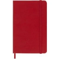 Imagen de Moleskine Agenda Diaria 12 Meses 2024, Formato Pocket 9x14, Tapa Dura y Cierre Elástico, Color Rojo Escarlata