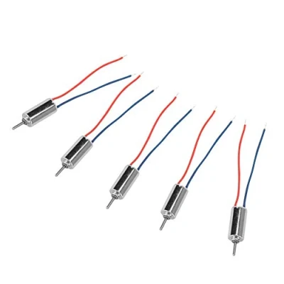 Imagen de motor sin núcleo, 5pcs DC 4.5V 0.12A 0.12W 32250RPM Micro núcleo 4mmx8mm para modelo de juguete, avión, juguetes electrónicos
