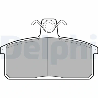 Imagen de DELPHI LP1201 Juego de pastillas freno no preparado para indicador desgaste Chapa antichirridos con accesorios SUZUKI: Vitara I SUV, Samurai SUV