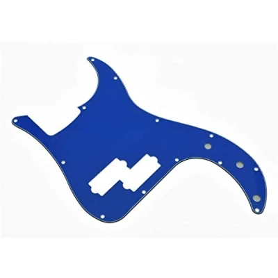 Imagen de Dopro Golpeador de bajo precisión 13 agujeros PB P para guitarra estadounidense y mexicana FD PB, azul, 3 capas
