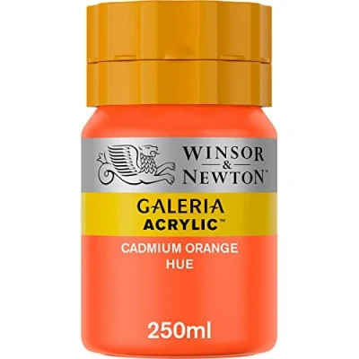 Imagen de Winsor &amp; Newton Galería Pintura Acrílica, Naranja (Cadmium Orange Hue), 250 ml,