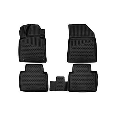 Imagen de Element 3D Alfombrillas Interior de Coche a Medida TPE Peugeot 508, 2019 , 2a generacion Sedan, Europe, 4 pcs, Negro, Personalizado