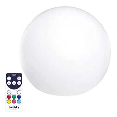 Imagen de Bola de luz LED flotante e inalámbrica, multicolor D50CM BOBBY C50