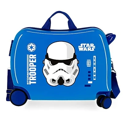 Imagen de Star Wars Storm Maleta Infantil Azul 50x38x20 cms Rígida ABS Cierre de combinación Lateral 34L 1,8 kgs 4 Ruedas Equipaje Mano