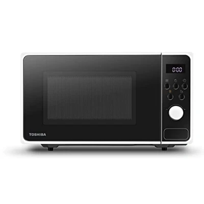 Imagen de Toshiba Microondas independiente MM2 AM23PF(WH) con 8 programas automáticos para preparar y descongelar alimentos de forma rápida fácil, 23 L, 800 W, color blanco
