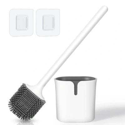 Imagen de Blendura Escobillas de Baño, Escobilla Baño con Soporte, WC Silicona, Toilet Brush Limpieza Profunda para