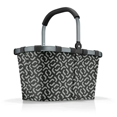Imagen de reisenthel carrybag Robusta cesta de la compra con mucho espacio almacenamiento y práctico bolsillo interior, diseño elegante repelente al agua, en signature negro