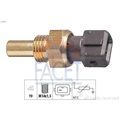 Imagen de FACET 7.3077 Sensor de Temperatura del Refrigerante Made in Italy OE Equivalent BMW: 3 Berlina, 5 Cabrio, LAND ROVER: Range Rover 2