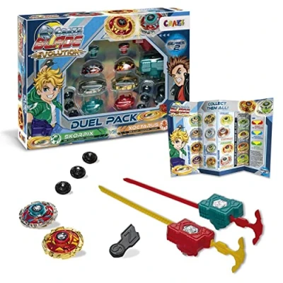 Imagen de CRAZE Blade Peonzas De Batalla, Skorpix Xoctarus Evolution, Competición para Niños, Trompo con Punta giratoria, Multicolor