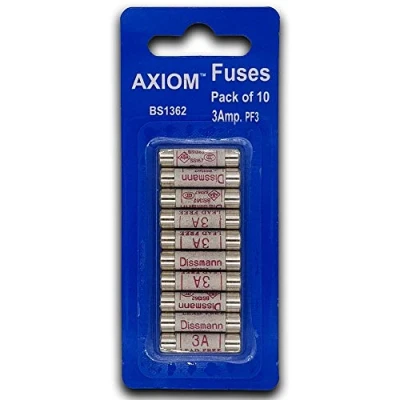 Imagen de Fusibles eléctricos de cartucho fusible enchufe red doméstica 3 amperios 240 V 1 paquete contiene 10 unidades