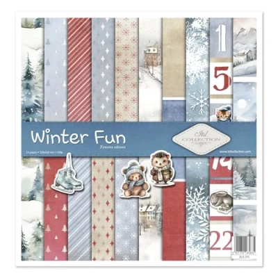 Imagen de ITD Collection Juego de Papel para álbumes Recortes, Winter Fun, 31 x 32 0,35