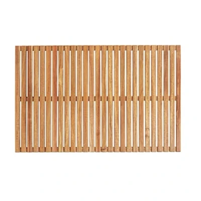 Imagen de Wenko tarima de baño Indoor &amp; Outdoor Acacia, Ducha Madera Acacia con Certificado FSC® para Interiores/Exteriores, Ducha, Sauna y Piscina, Antideslizante, (An. x P): 55 85 cm