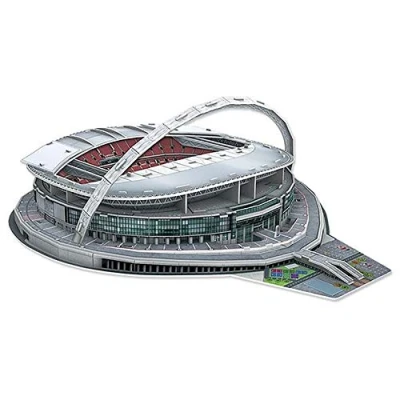 Imagen de Paul Lamond National Soccer Club Games 3845 Wembley 3D Stadium, Red, Grey