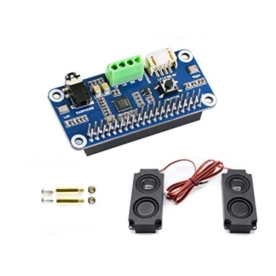 Imagen de IBest Waveshare WM8960 Hi Fi Sound Card Hat Audio Module for Raspberry Pi Supports Stereo Encoding/Decoding Playing/Recording Directly Drive Speakers to Play Music,I2S I2C Interface