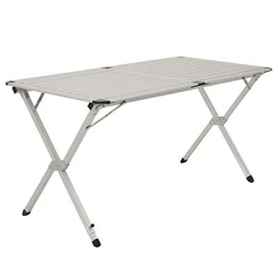 Imagen de CampFeuer Mesa de Camping Plegable Aluminio para 4 Personas 140 x 70 cm Plegable, Abatible y Regulable en Altura Acampada, Jardín Terraza