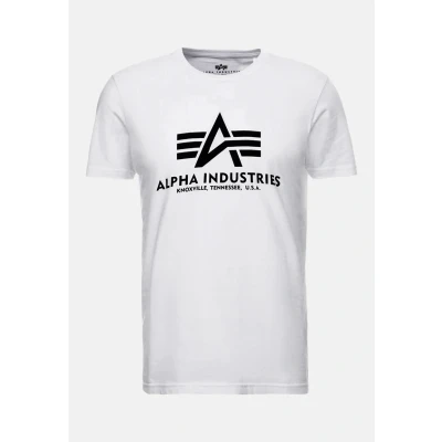 Imagen de Alpha Industries Camiseta estampada, Hombre, Talla: Small, Weiss