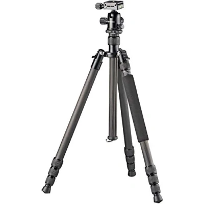 Imagen de Trípode de Carbono para Cámara BRESSER BR 2504X8C B1 hasta 10 kg, utilizable como Suelo, Monópodo y Tres Patas