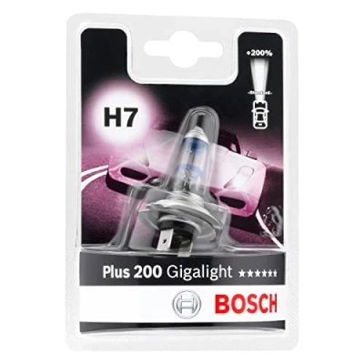 Imagen de Bosch H7 Plus 200 Gigalight Lámpara para faros, 12 V 55 W PX26d, x1