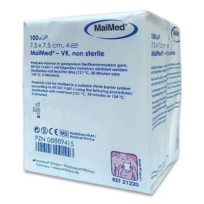 Imagen de Non Woven Sterile Swabs 7.5 x cm by Maimed