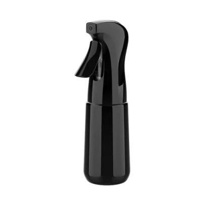 Imagen de GRIFEMA Pulverizador de Agua Negro 200ml Botella Spray Plástico Reutilizable sin BPA con Niebla Fina y Pulverización Continua 3s para Plantas, Peluquería Limpieza, GE2003B 200B
