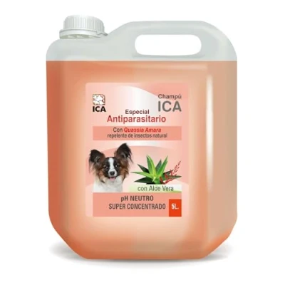 Imagen de ICA CHPG20 Champú Antiparásitos Aloe Vera para Perros